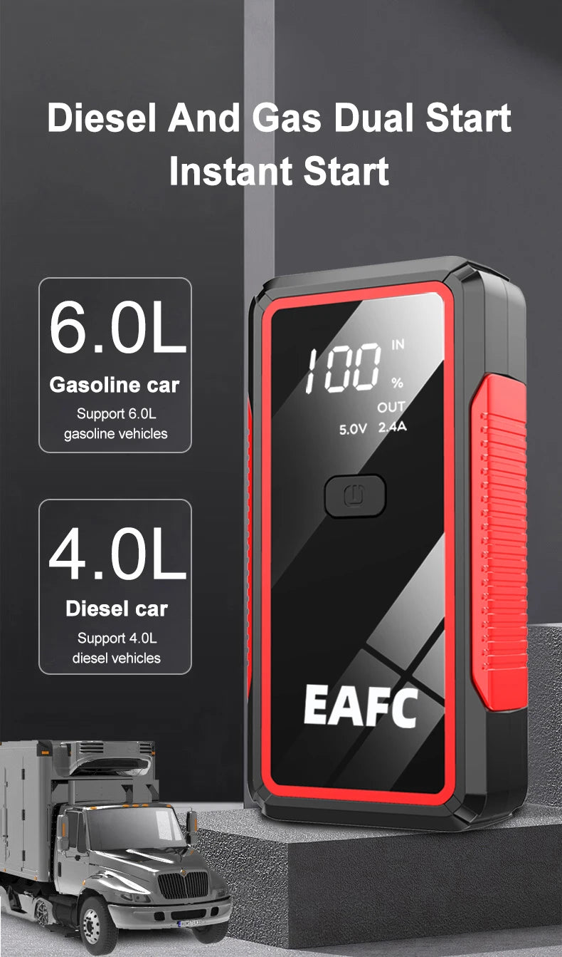 Car Jump Starter 2000A Power Bank Portable Car Battery Charger for 12V Auto Starting Device Petrol Diesel Emergency Booster sayaragear