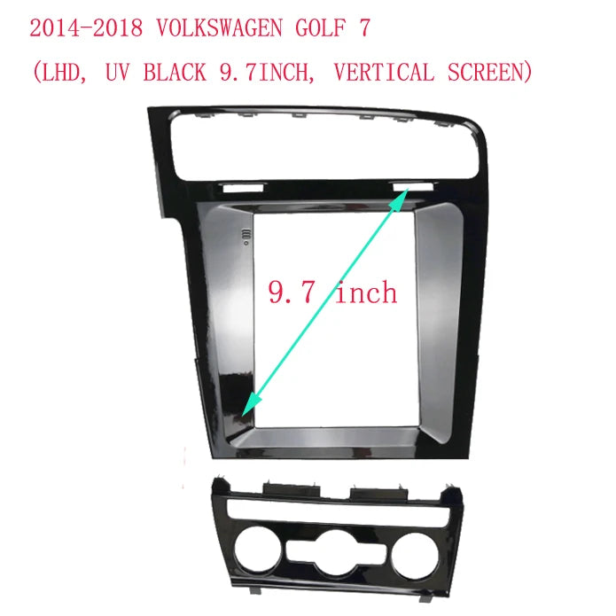 9.7 Inch Android GPS Stereo Player 2DIN Head Unit VERTICAL Car Radio Fascias Dash Frame Panel For 2014-2018 VOLKSWAGEN GOLF 7 sayaragear