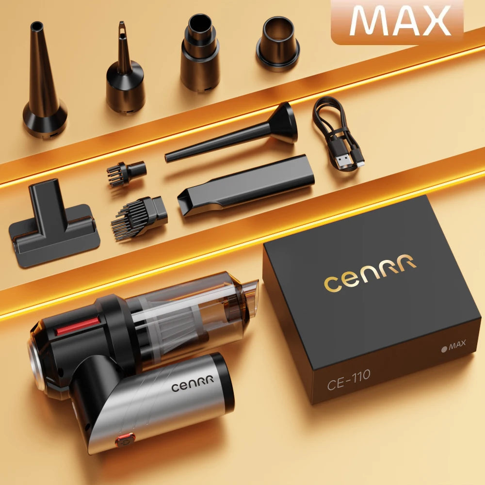 CENRR Car Vacuum Cleaner Mini 998000PA Powerful Cordless Portable Vacuum Cleaner for Home Appliance Handheld Blower Car Cleaner sayaragear