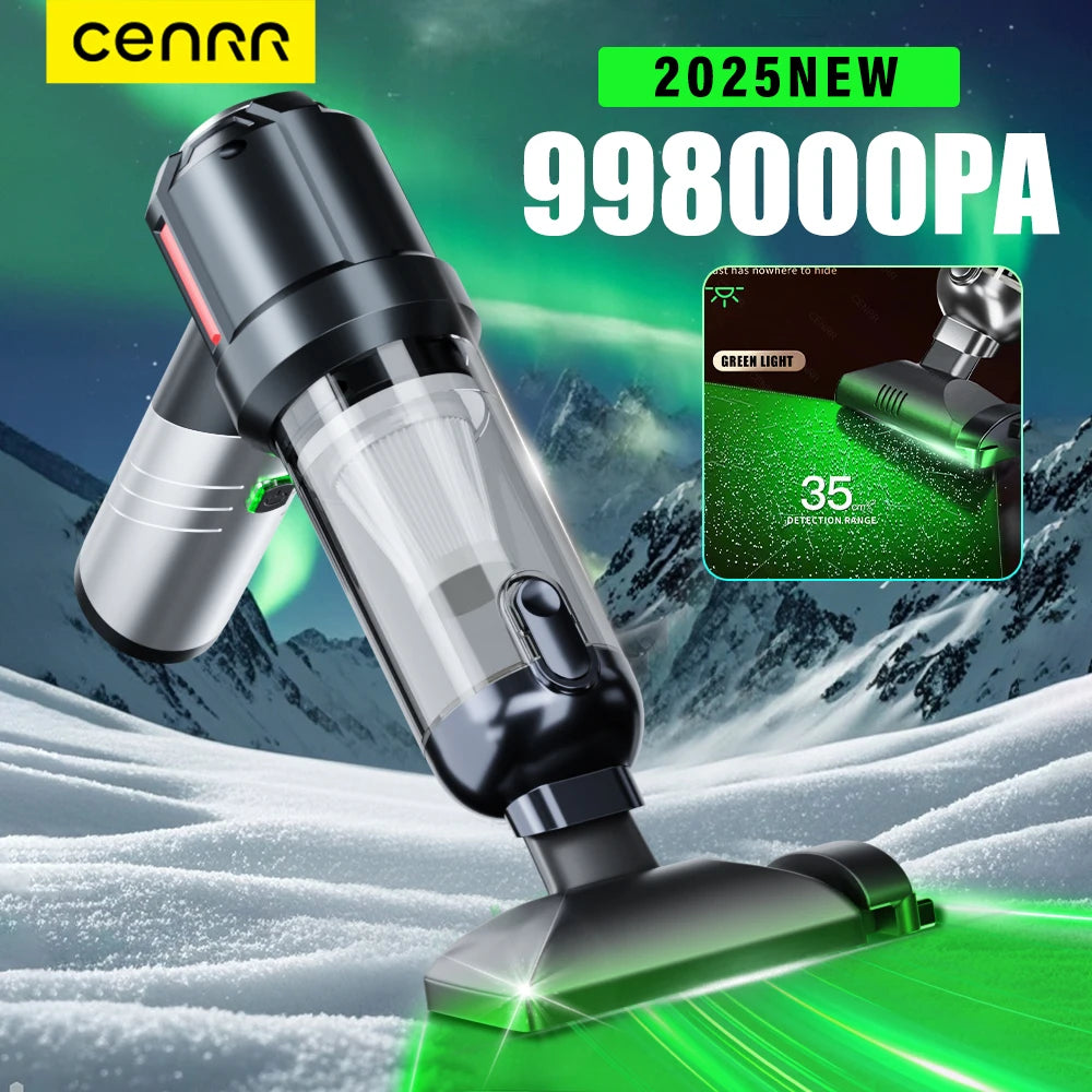 CENRR Car Vacuum Cleaner Mini 998000PA Powerful Cordless Portable Vacuum Cleaner for Home Appliance Handheld Blower Car Cleaner sayaragear