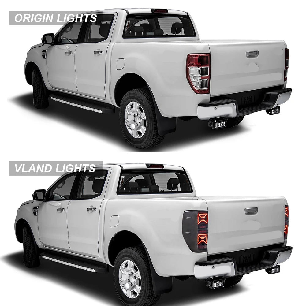 Vland 12-22 Ranger 1th Gen (T6/P375) International II LED Tail Lights With Sequential Turn Signal sayaragear