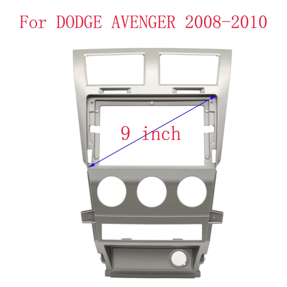 HAOCHEN 2din 9 Inch Car Radio Fascias Frame For DODGE Avenger  2008-2010 car radio Stereo Panel Dashboard Installation Trim sayaragear