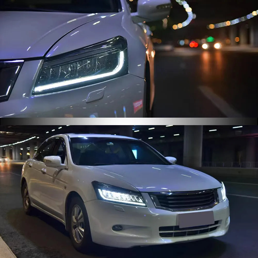 VLAND 2008-2012 Sedan 8th Gen LED Dual Beam Projector Headlights Assembly sayaragear