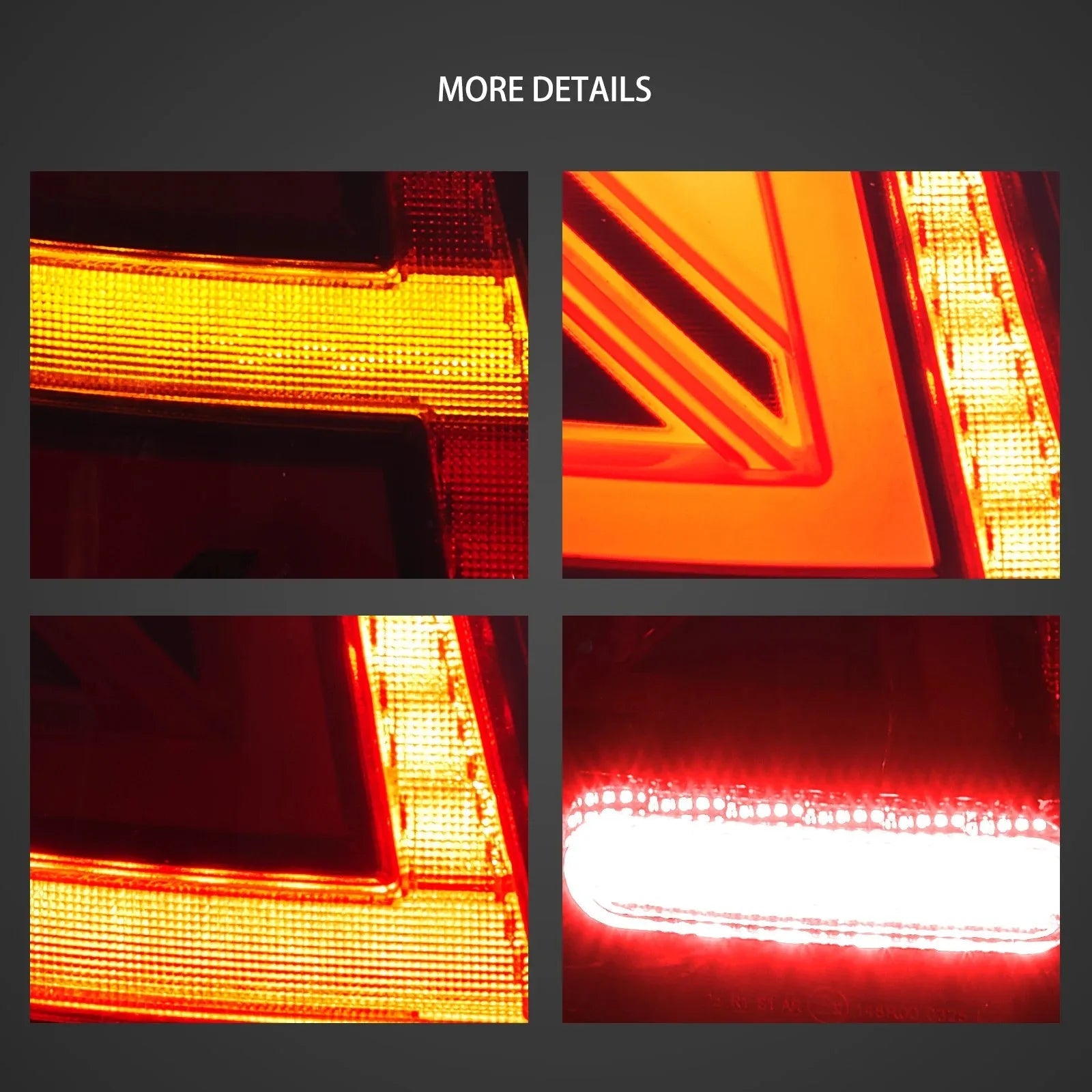 Vland 01-06 Mini R50 R52 R53 LED Tail Lights Rear Lamp Assembly Upgrade Replacement sayaragear