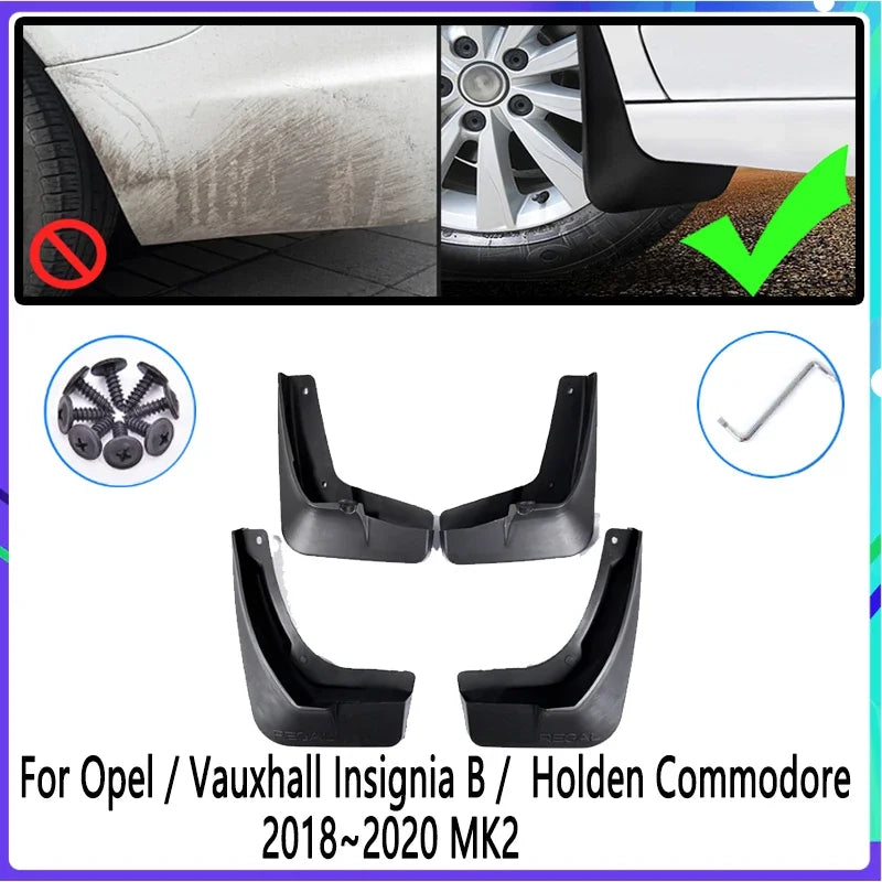 4 PCS Car Mud Flaps for Opel Vauxhall Insignia B 2018 2019 2020 MK2 Mudguard Splash Guards Fender Mudflaps Auto Accessories sayaragear