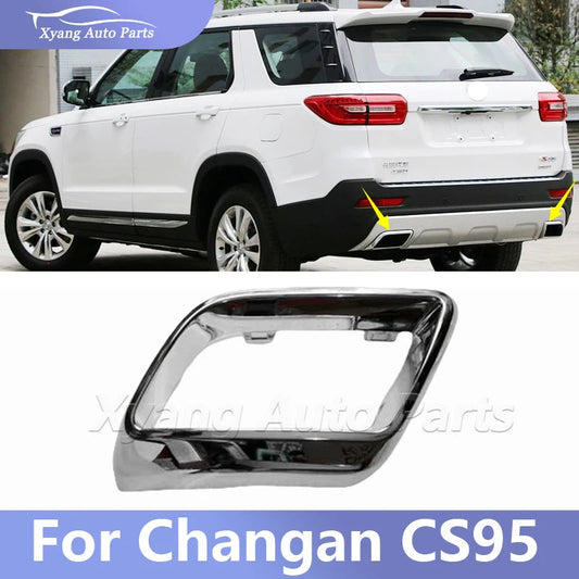 Exhaust Pipe Decorative Trim Rear Bumper Trim For Changan cs95 2804105-AP01 2804106-AP01 sayaragear