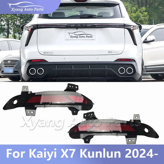 Car Rear Bumper Reflector Light For Kaiyi X7 Kunlun 2024 - F02413501001AA  F02413502001AA sayaragear