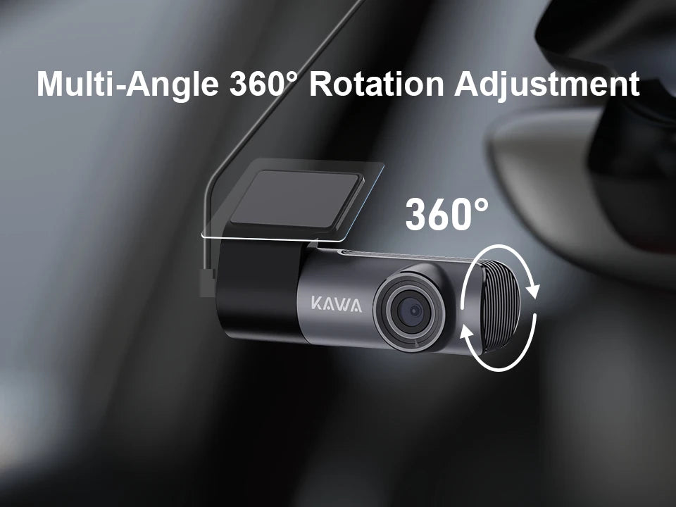 2K Dash Camera For Car DVR Dash Cam In The Car KAWA D5 Video Recorder Emergency Voice Control WiFi APP Monitor WDR Dashcam sayaragear