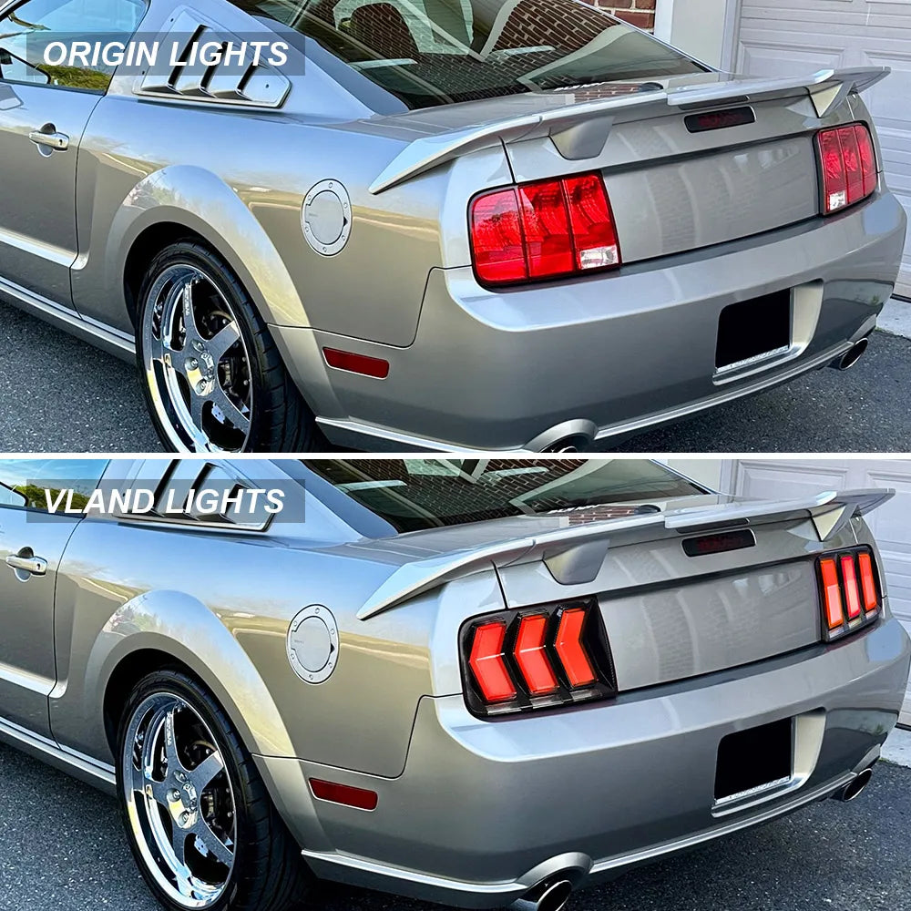 Vland Mustang 2005–2009 RGB LED Tail Lights with Sequential Turn Signal sayaragear