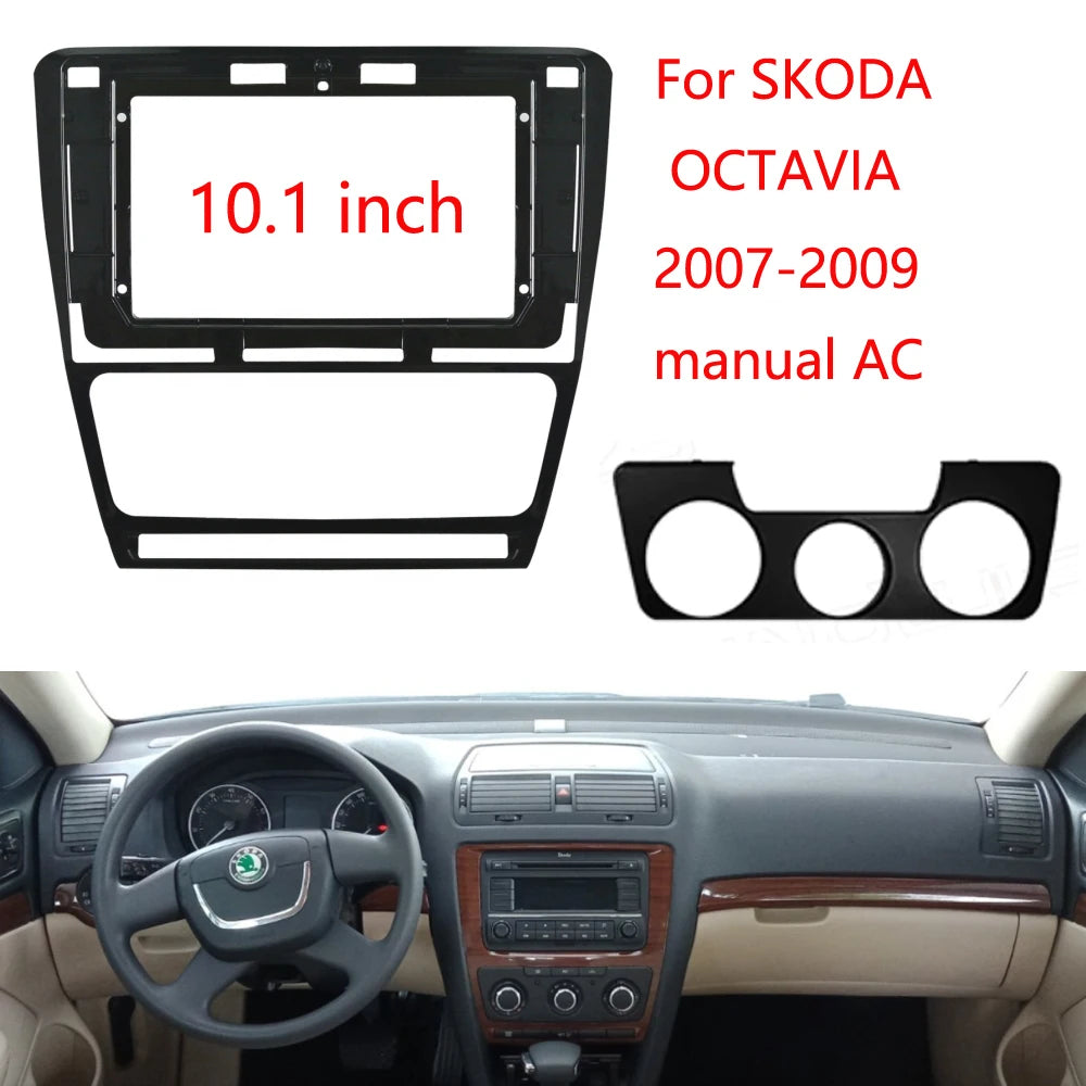 Car Radio Android stereo screens navigation cable frame canbus For SKODA 2007 2008 2009 2010 2011 2012 2013 2014 OCTAVIA 10INCH sayaragear