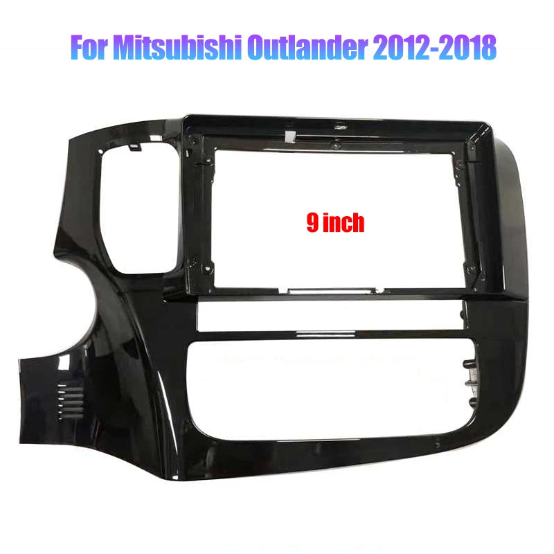 9/10.1 inch 2 Din Car Stereo Radio Fascia Panel Audio Frame Cover Trim Kit Face Bezel For Mitsubishi Outlander 2012-2020 2021 sayaragear