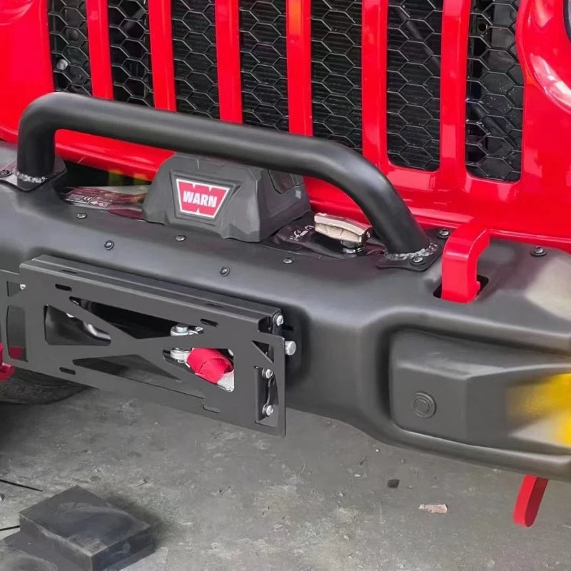 Suitable for JEEP Wranglerholder winch  holder adjustable license plate holder sayaragear