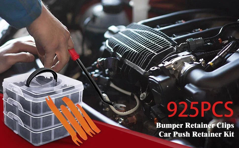 800pcs-100Pcs Car Fastener Clip Kit Fender Rivet Plastic Clips Auto Body Push Retainer Pin Rivet Bumper Door Trim Panel Repair sayaragear
