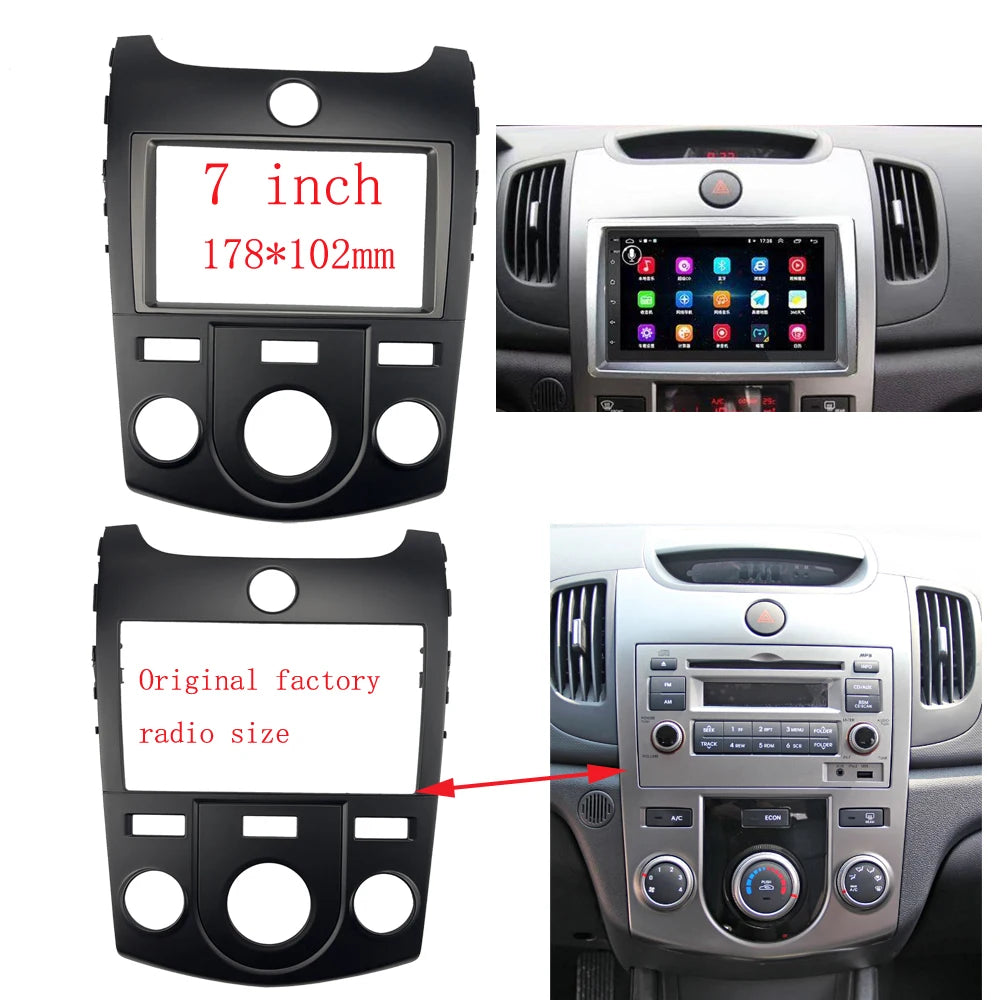 7 inch Car DVD GPS player Radio stereo screens accessories navigation frame kit for KIA Forte Coupe Cerato 2009-2012 sayaragear