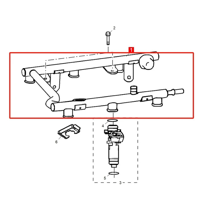 ATMMG For SAIC MG750 MG7 Roewe 750 Rover 75 Land Rover Freeman 2.5L Fuel Rail Assembly Gasoline Injection Rail MJN90001A sayaragear