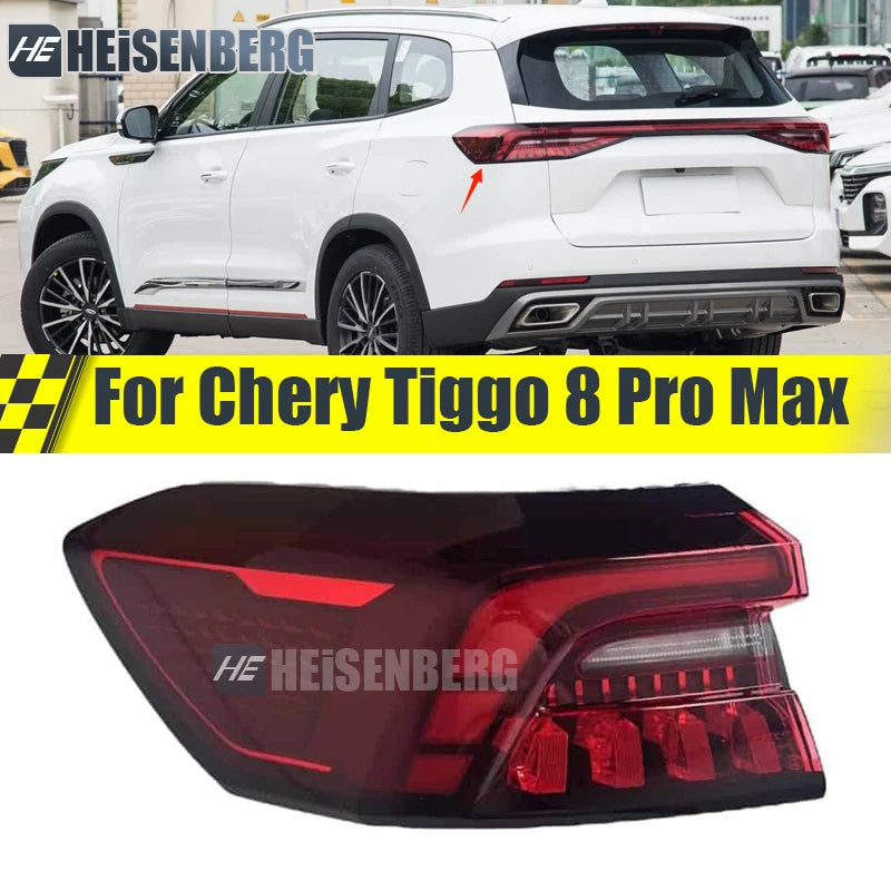 Tail Lamp For Chery Tiggo 8 Pro Max Rear Bumper Taillight Brake Light 605000913AA 605000912AA sayaragear