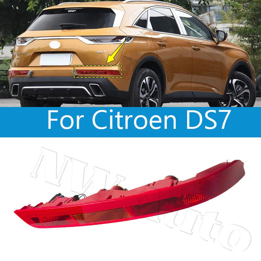 For Citroen DS7 Rear Bumper Light Reverse Light Rear Brake Light Warning Lamp Rear Reflector sayaragear