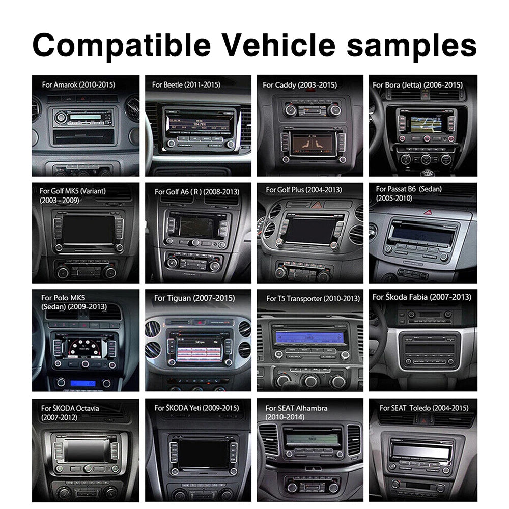 7 Inch Car Stereo For VW Touchcreen BT AM/FM Radio Receiver with Android Auto Carplay USB Charge Support Hands-Free Calling sayaragear