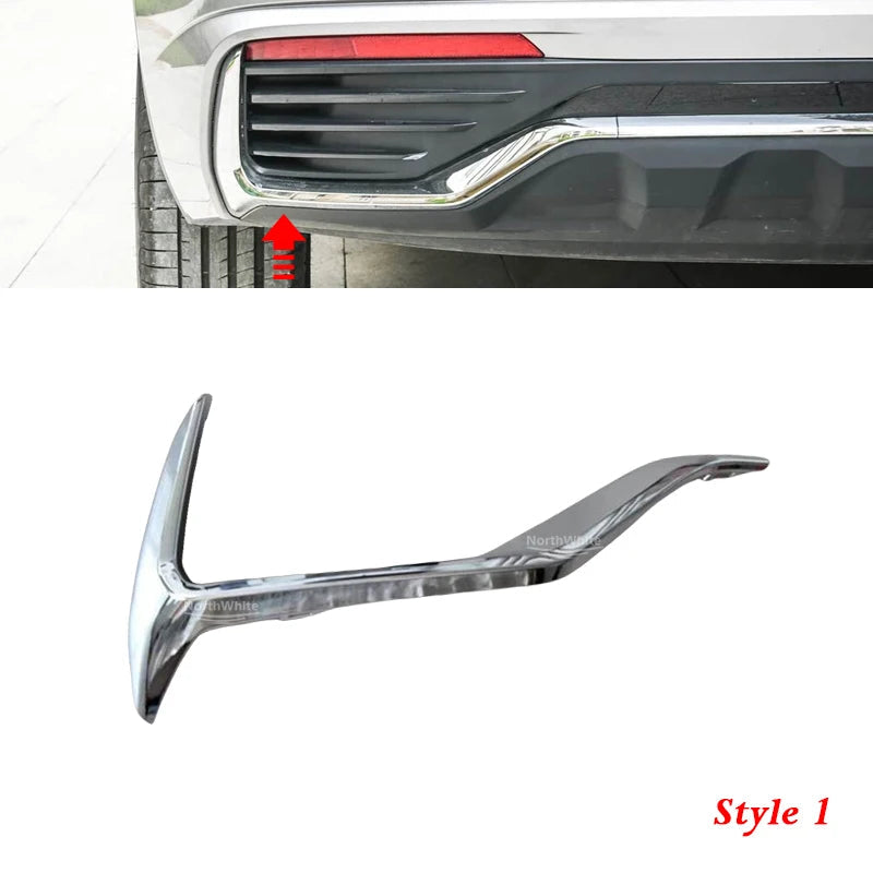 Rear Bumper Cover Trim For Geely Monjaro KX11 Xingyue L Silver Decorative Panel Rear Bumper Molding  Trim sayaragear