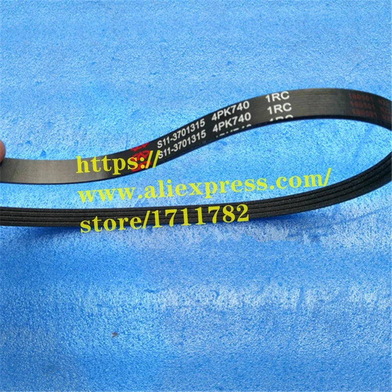 Alternator Belt For Chery QQ3 S11 QQ6/S21 Jaggi A1 Kimo  X1 indiS Beat Engine Belt S11-3701315 4PK740 sayaragear