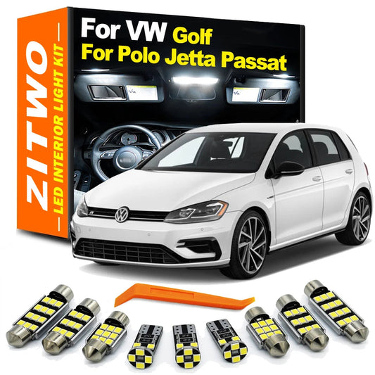 ZITWO No Error LED Interior Light Kit For VW Volkswagen Golf Jetta 3 4 5 6 7 MK4 MK5 MK6 MK7 Passat B5 B6 B7 CC Polo 6R 6C 9N sayaragear