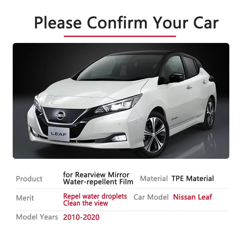 Full Cover Anti Fog Film Rearview Mirrors for Nissan Leaf 2010~2020 ZE0 ZE1 Car Stickers Accessories 2012 2014 2015 2017 2018 sayaragear