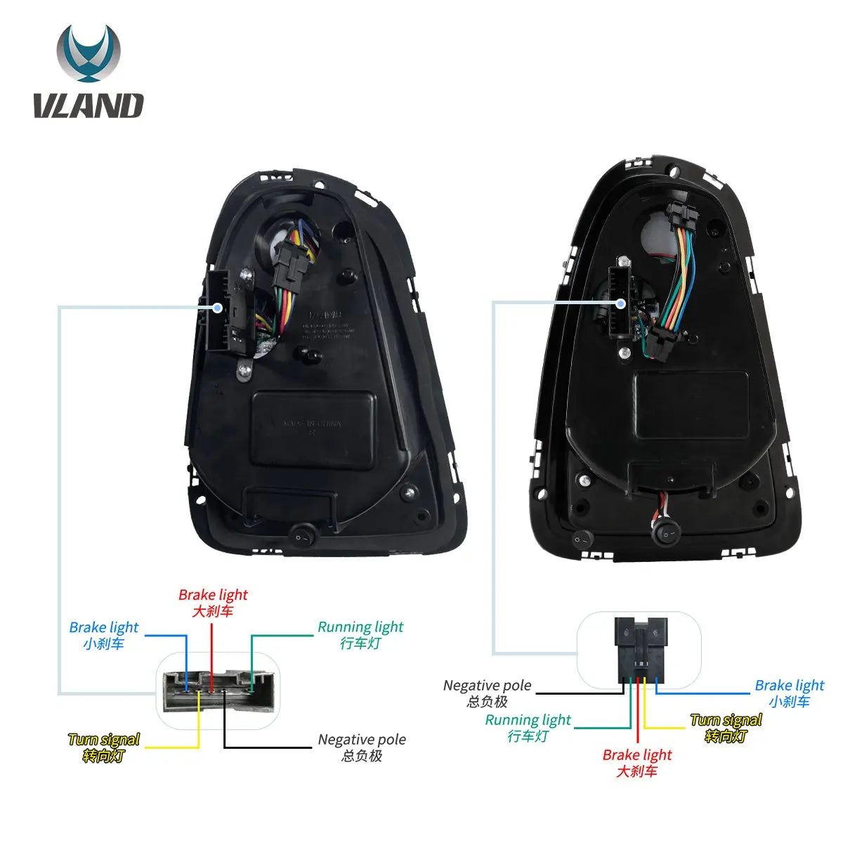 Vland 07-13 Mini Cooper 2nd Gen (R56 R57 R58 R59) II LED Tail Lights With Amber Sequential Turn Signal sayaragear
