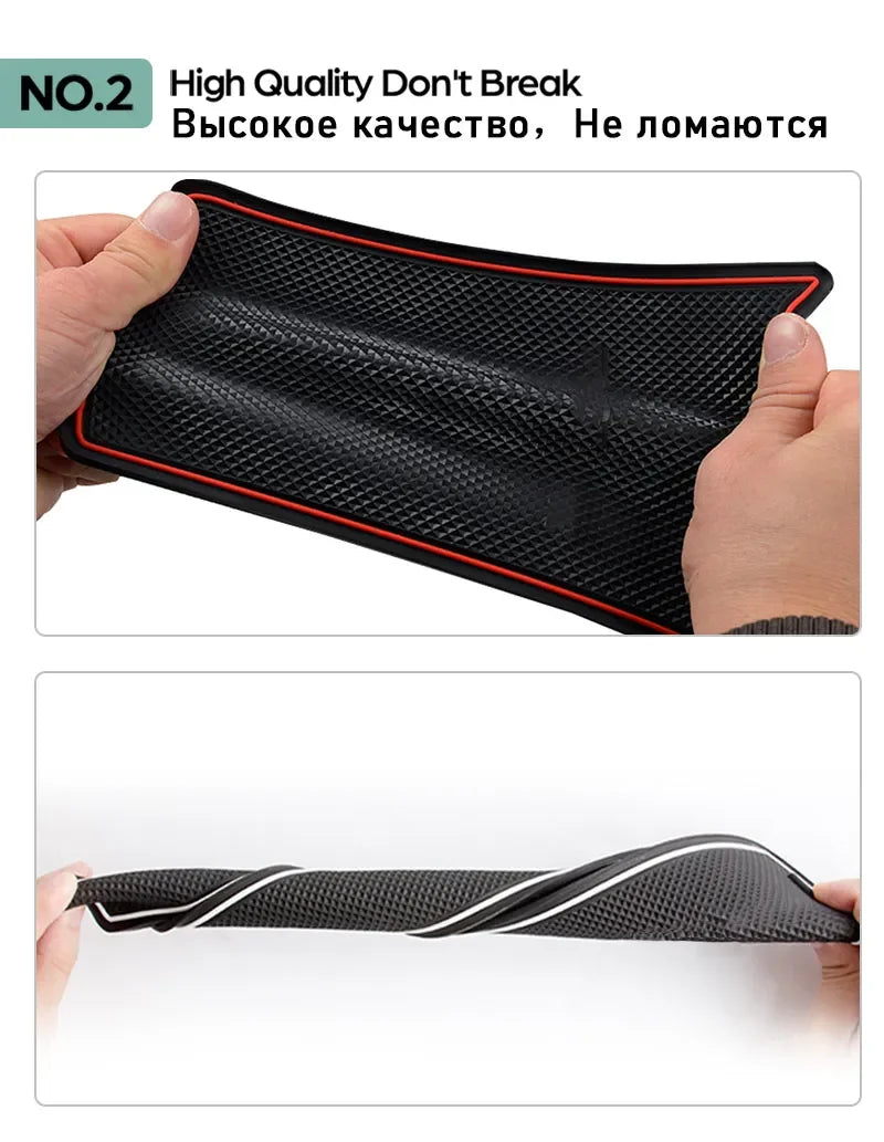 Anti-slip Pat Mat Water Coaster Car Groove Rubber Cushion Stickers Accessories for Suzuki Jimny JB64 JB74 Jimny Sierra 2019 2020 sayaragear