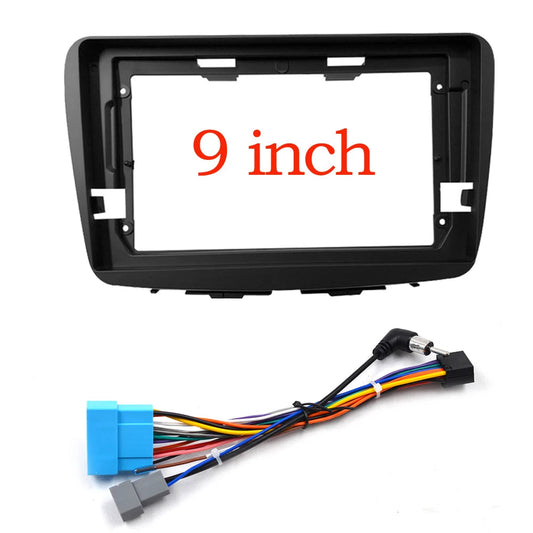 Car Android Radio Frame For Suzuki Baleno 2015-2019 9 inch 2DIN Stereo Panel Fascia 16PIN Harness Wire Power Cord Cable sayaragear
