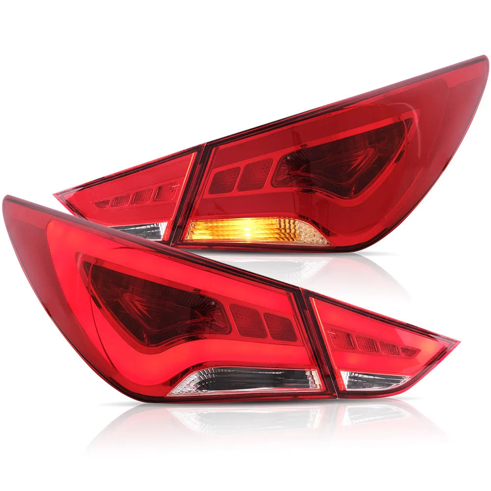 Vland LED Tail Lights for 11-14 Hyundai Sonata 6th Gen (YF) Sedan with Amber Turn Signal – Stylish Replacement Upgrade sayaragear