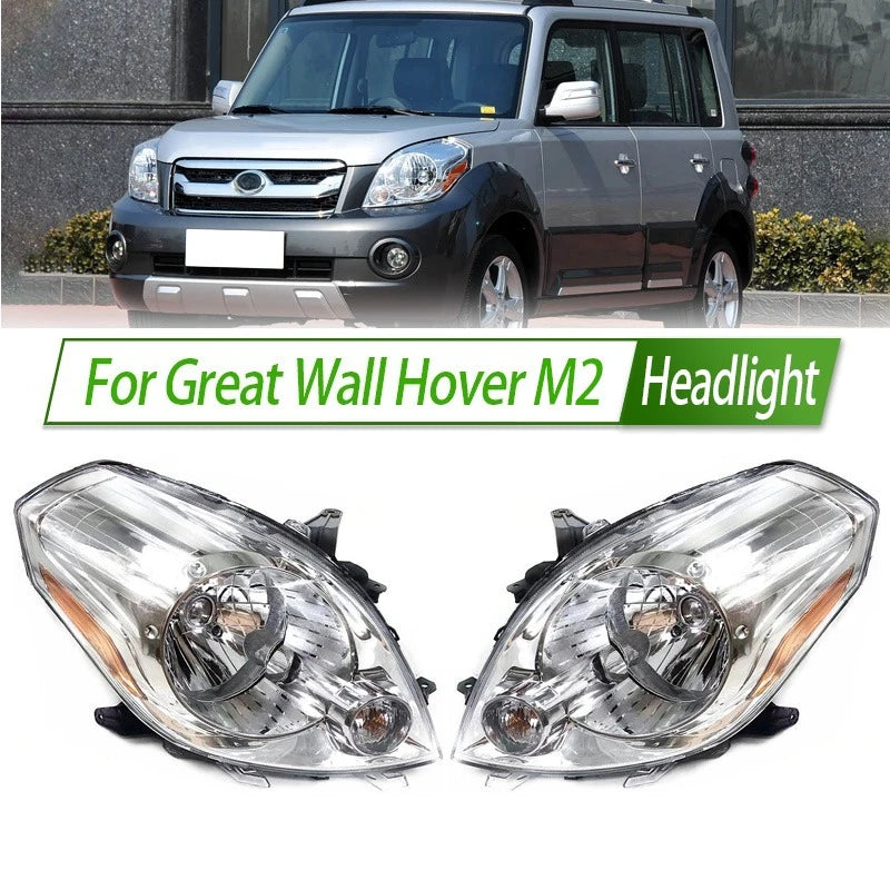 For Great Wall Hover M2 Halogen Headlight Assembly OEM Style Front Day Running Light Plug & Play Replacement sayaragear