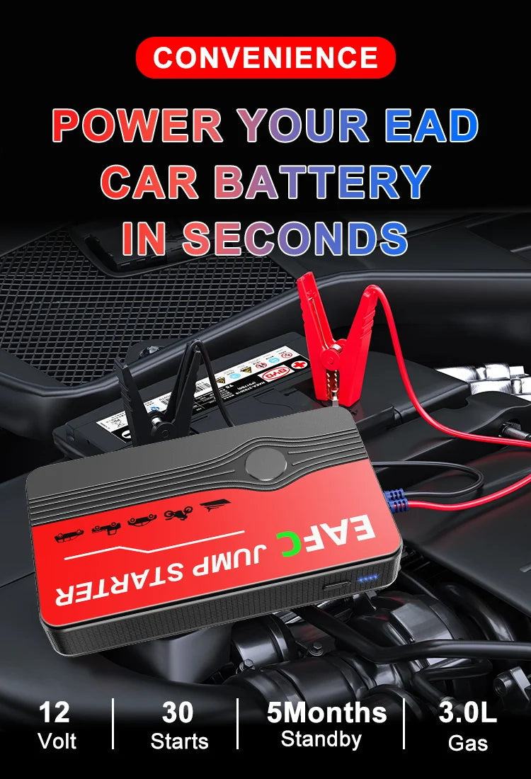 Car Jump Starter 2000A Power Bank Portable Car Battery Charger for 12V Auto Starting Device Petrol Diesel Emergency Booster sayaragear