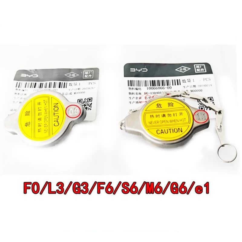 Radiator Cap Assembly for BYD F0 F3 G3 L3 F6 S6 M6 G6 E1 Water Tank Cap Cover Car Accessories F3-1301103 EG-1304010 - sayaragear