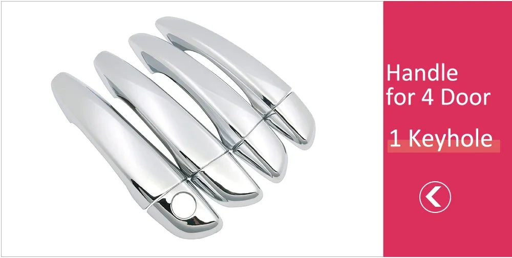 Chrome Car Door Handle Cover for Peugeot 508 SW RXH 2011~2018 Car Trim Set Exterior Accessories 2012 2013 2014 2015 2016 2017 sayaragear