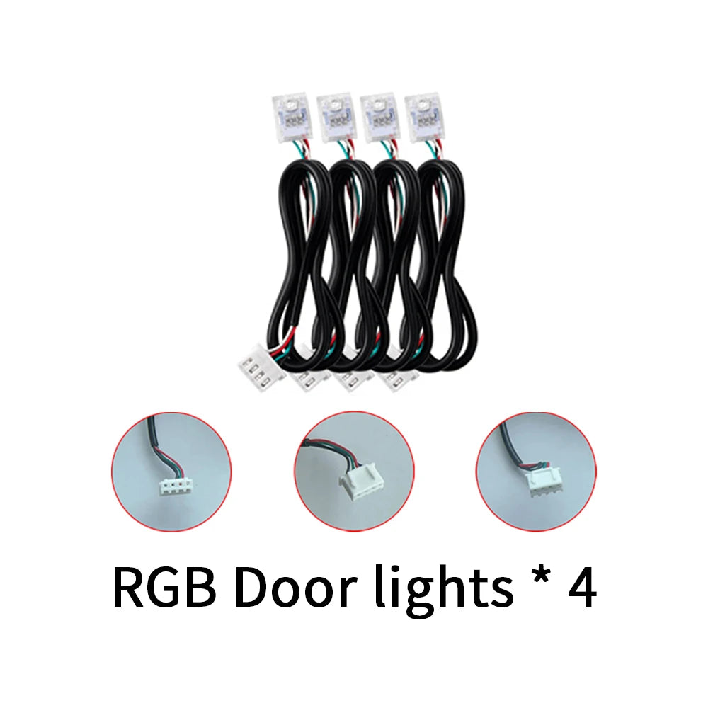 Full Colors Streamer Symphony RGBIC Ambient Light Accessories 3 wire LED Strip (RGB Door/Storage/Footlight 4 wire) "LED Lamp"App sayaragear