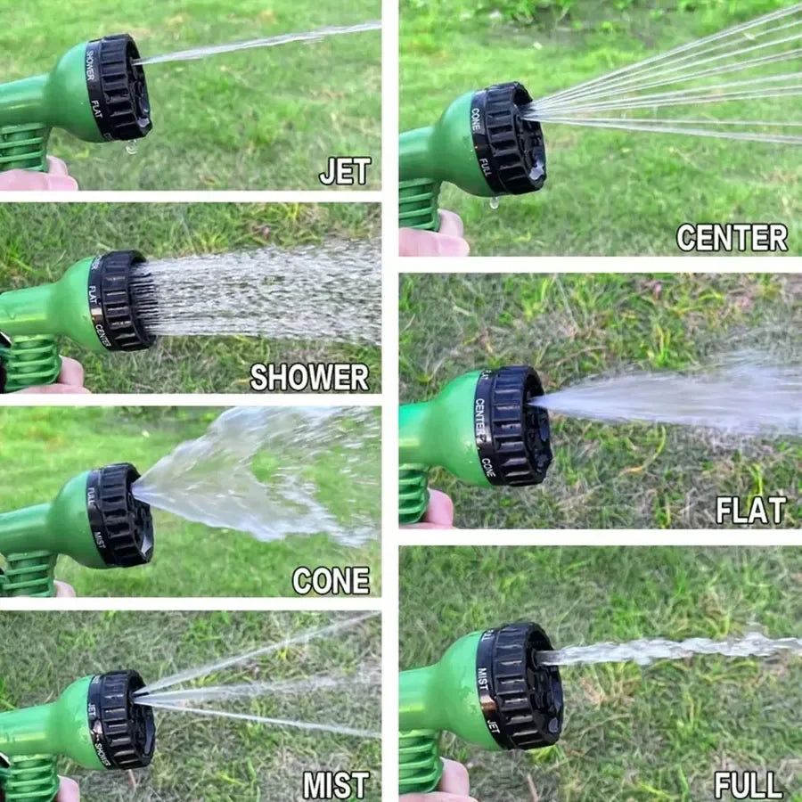 25FT-200FT Expandable Magic Hose Lightweight Design Durable Materials 7 Water Spraying Functions Gun Home Garden Watering Tools sayaragear