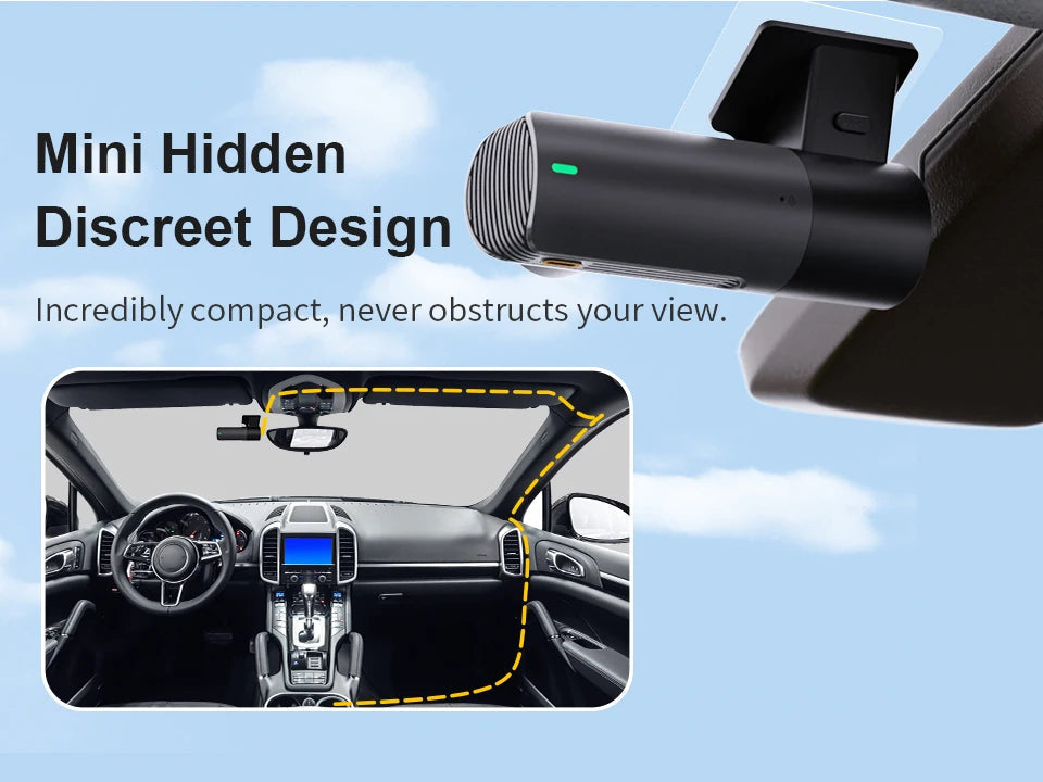 2K Dash Camera For Car DVR Dash Cam In The Car KAWA D5 Video Recorder Emergency Voice Control WiFi APP Monitor WDR Dashcam sayaragear