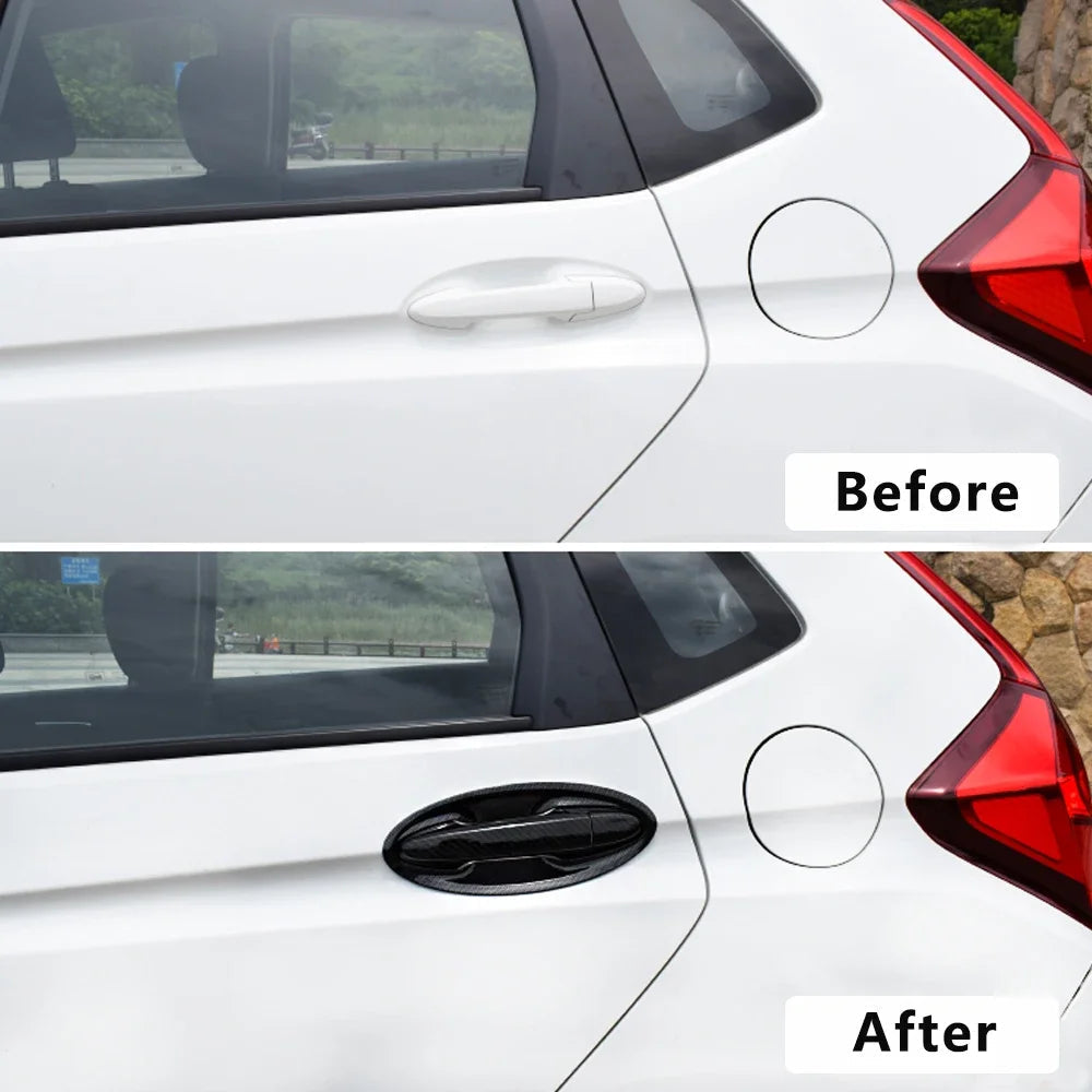 Carbon Fiber Door Handle Cover Accessories for  Chevrolet Sonic AVEO Holden Barina 2011 2012 2013 2014 2015 2016 2017 2018 2019 sayaragear