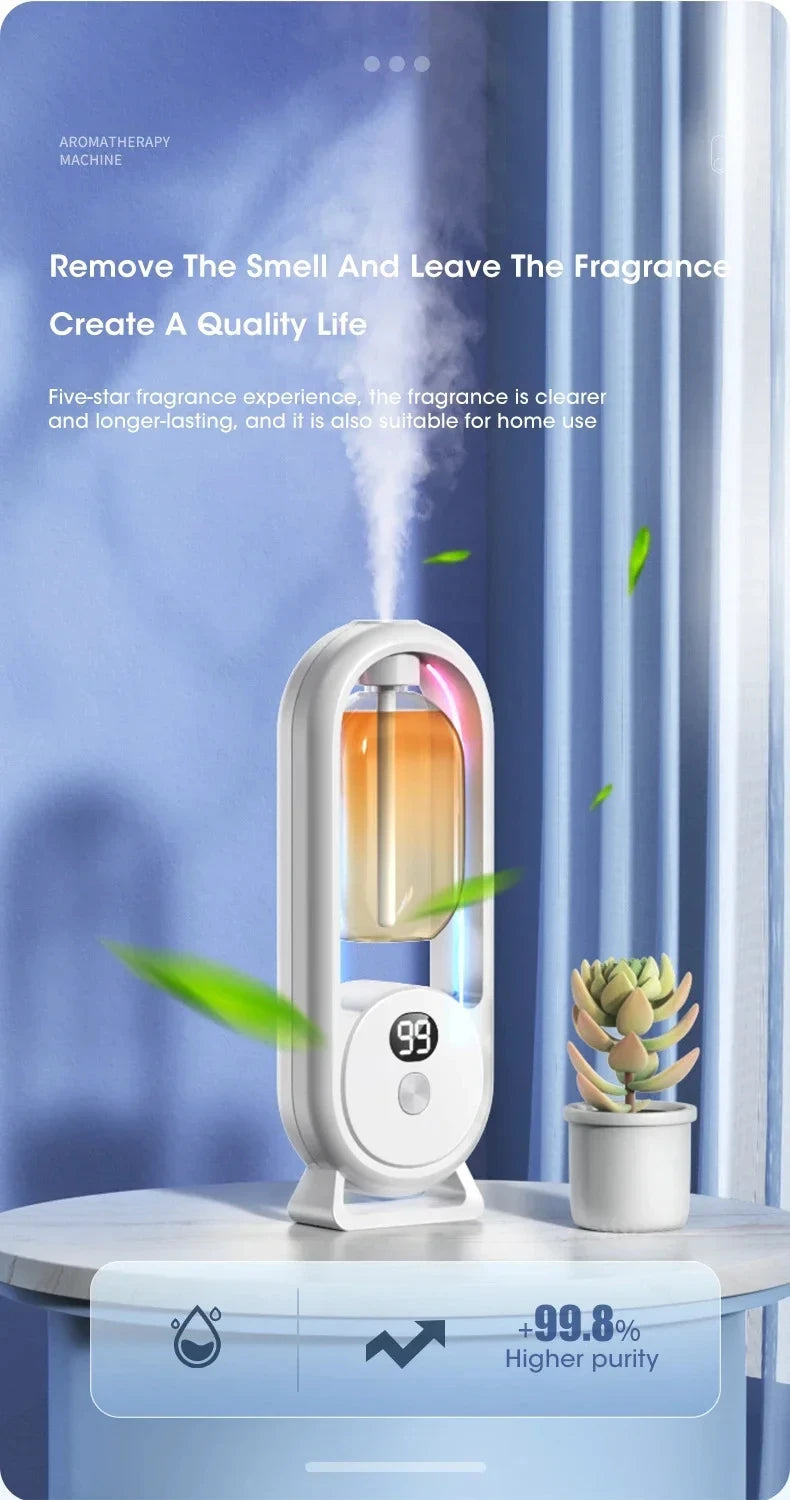 Automatic Home Fragrance Machine Essential Oil Diffuser Nebulizer Perfume Scent Machine for Kitchen and toilet deodorization sayaragear