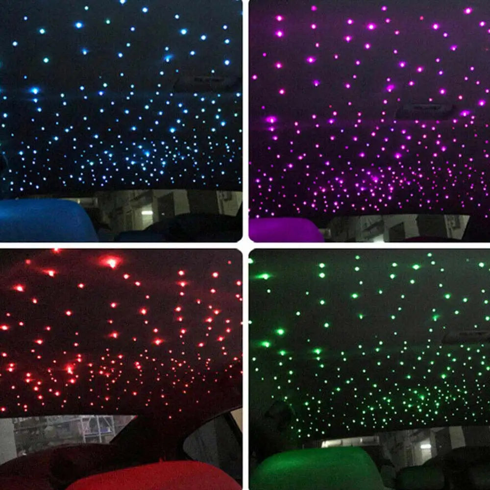 RGBW 1/2/4/6/8 split machine 2400x household car roof starry sky light kit roof fiber optic ceiling sayaragear