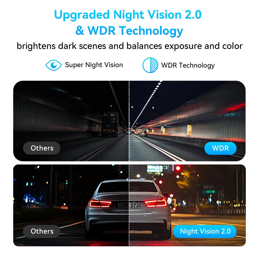 DDPAI MINI Pro 2K Dash Cam WiFi Car DVR Night Vision Smart Voice Control Support 24H Parking Monitor Car Dash Camera Recorder sayaragear
