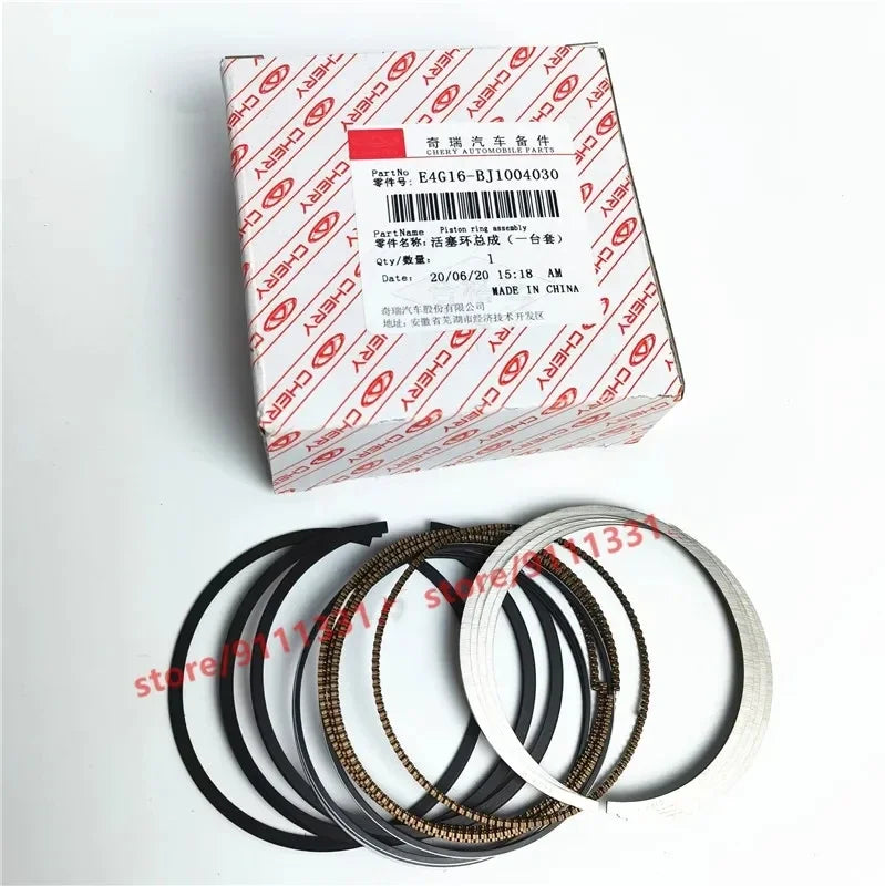 Set Engine Piston Ring For Chery Tiggo 3 Arrizo 7 New A3 M11 J3 E4G16-BJ1004030 sayaragear