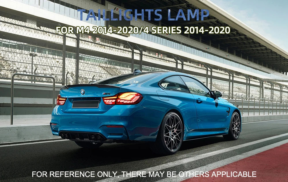 Vland 14-20 BMW 4 Series F32 F33 F36 M4 F82 F83 Full LED Tail Lights GTS Style Rear Lamp Assembly Plug and Play Upgrade Replacem sayaragear