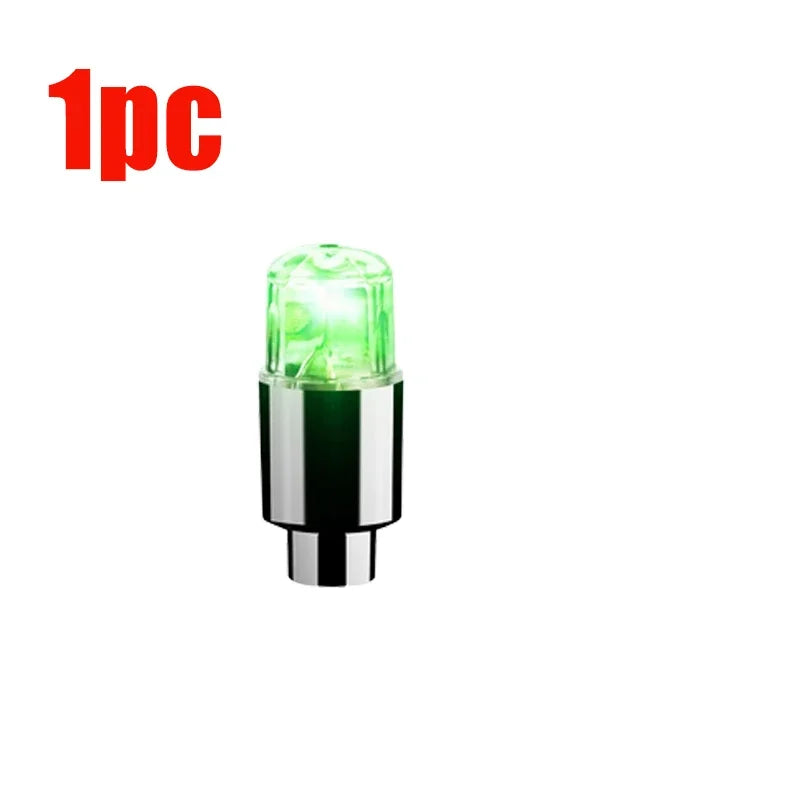 Car Hub Ambient Light Bicycle LED Tire Lights Universal Car Neon Lamp Valve Cover Lights Tire Colorful Flashing Bulb Decoration sayaragear