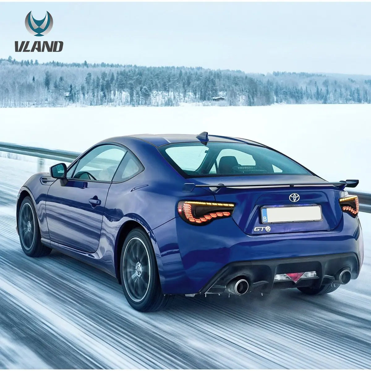 Vland 12-20 Toyota 86 GT86 FT86 13-20 Subaru BRZ 13-20 Scion FR-S LED Tail Lights Sequential Turn Signal With Dynamic Welcome Li sayaragear
