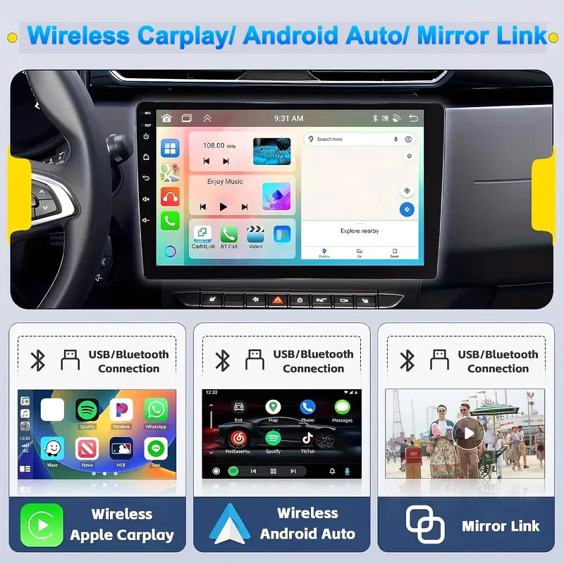 7/9/10 inch Universal Android 13 Car Radio 32G/64G Autoradio android 2 Din car radio GPS BT Central Multimedia Smart car systems sayaragear
