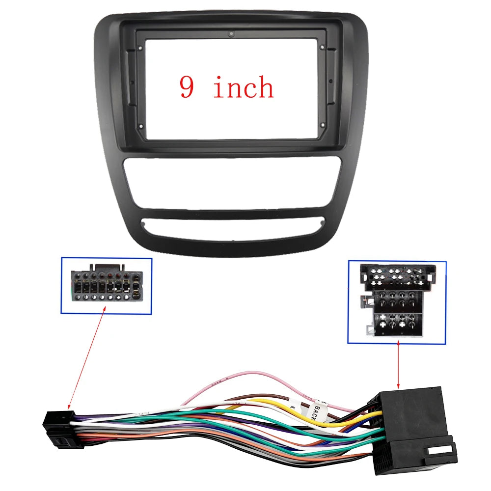 2 Din Android Head Unit Car Radio Frame cable wire for JAC T6 T8 2015-2022 Plastic Panel Fascia Trim Bezel Faceplate sayaragear
