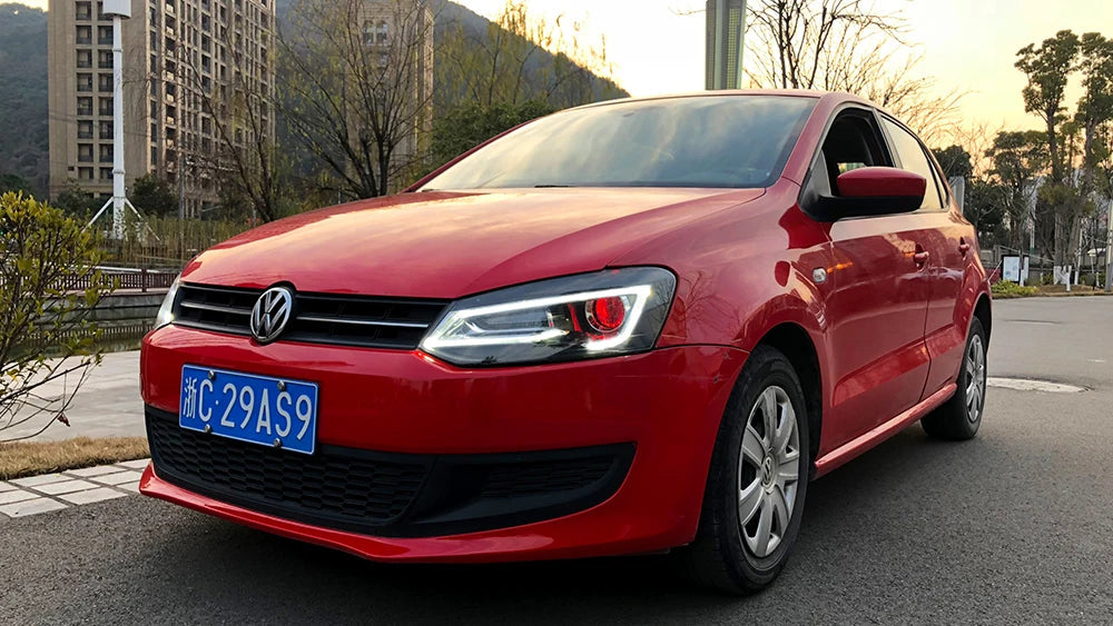 VLAND Car Styling for VW Polo Headlights 2011-2018 Vento LED Headlight New Polo Design DRL Head Lamp Bi Xenon Beam Accessories sayaragear