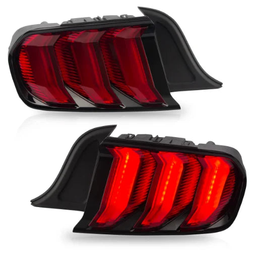 VLAND Tail lamp assembly for Ford Mustang 2015-2020 Tail light with Sequential Turn Signal Reverse Lights Plug and Play sayaragear