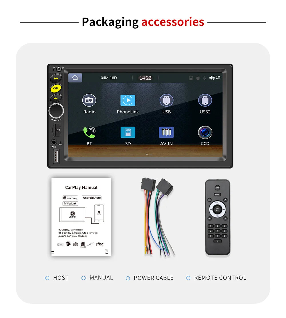 7/9/10 inch Universal Android 13 Car Radio 32G/64G Autoradio android 2 Din car radio GPS BT Central Multimedia Smart car systems sayaragear